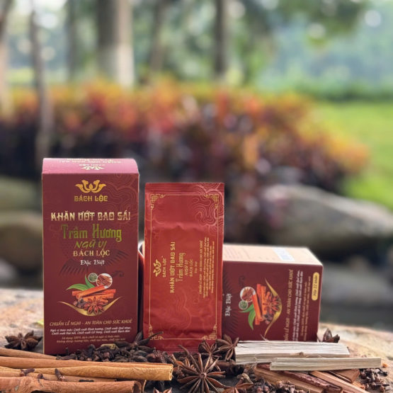 Khăn Ướt Bao Sái Trầm Hương Ngũ Vị Bách Lộc